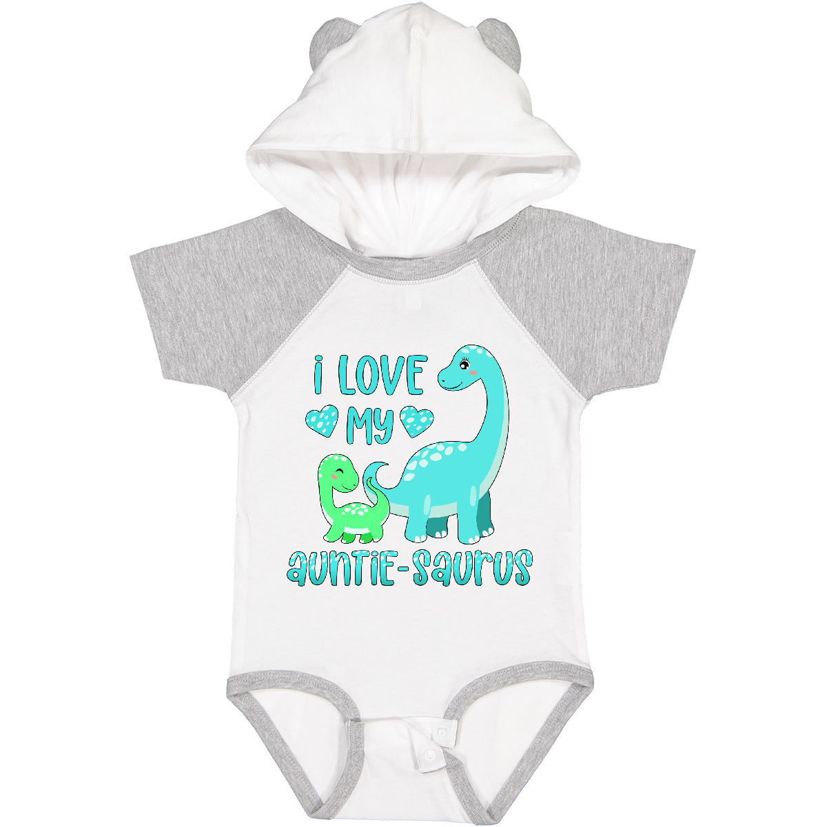 Inktastic I Love My Auntie-saurus Cute Brontosaurus Family Boys or Girls Baby Bodysuit