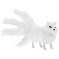 thumbnail image 4 of KAKOWELY Simulación de peluche de zorro, modelo artesanal, decoración de escritorio, encantador juguete animal, 4 of 4