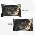 thumbnail image 2 of Zufioo Pilot Cat In Vintage Plane Print Double-sided Plush Pillow Cover,Decorative Pillow Protector without Pillow Core, Suitable for Sofa, Bedroom, Car-20"x30", 2 of 6