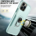 thumbnail image 7 of Full Body Protective Phone Case for iPhone 13 Pro Max 6.7", Heavy Duty Shockproof Cover iPhone 13 Pro Max [Dual Layer][Hard PC Back], Built in Finger Ring Stable 360°Rotatable Magnetic Ring Kickstand, 7 of 7