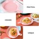 thumbnail image 4 of Platos de cena Vajilla Plato de cerámica para servir alimentos con asa Fuente para hornear, 4 of 6