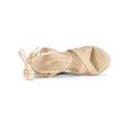 thumbnail image 4 of BLISSFUL STEP Women's Crisscross Espadrille Platform Lace Up Wedge Sandals, 4 of 8