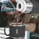 thumbnail image 3 of Vacuum Insulated Bottle 500ml/17.6oz Stainless Steel Thermos Flask with Mug for Coffee Tea Hot Drink and Cold Drink (Red), 3 of 5