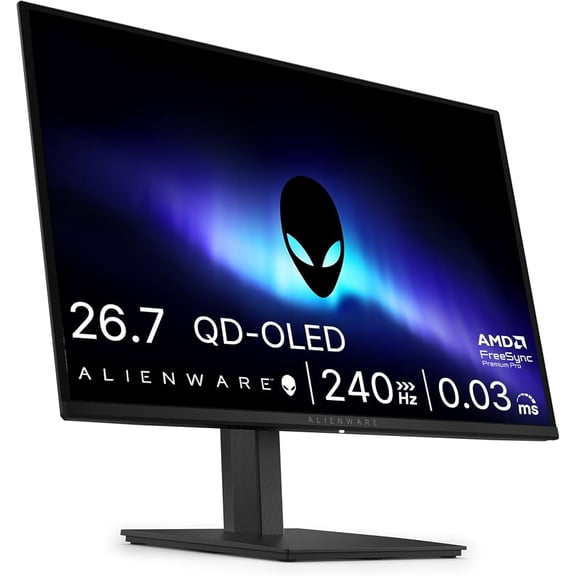 Open Box - Alienware 27 Gaming Monitor - AW2725DM - 27-inch QHD 180Hz 1ms Display, IPS, NVIDIA G-SYNC, AMD Freesync, VESA AdaptiveSync