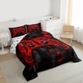 thumbnail image 3 of Castle Fairy Red Video Game Full Size Comforter Sets,Abstract Gamepads Bedding Sets, 3 of 8