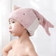 thumbnail image 4 of Toalla para secar el cabello para niñas, para baño, spa, piscina, gorro de microfibra suave para cabello rizado y mojado (rosa), 4 of 4