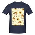thumbnail image 4 of Bingfone Watercolor Bee Honey Honeycomb Bee Men'S Loose Fit Short-Sleeve Pocket T-Shirt, 4 of 7