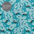 thumbnail image 6 of Zufioo Shark Wearing Sunglasses Pattern Shower Curtain 72x72in, Waterproof Curtain for Bathroom-Waterproof, Mildew-proof, Quick-drying,Home Bathroom Supplies-One Size, 6 of 9