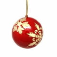 thumbnail image 2 of Handpainted Ornaments, Gold Snowflakes - Pack of 3, 2 of 2