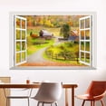 thumbnail image 2 of Adhesivo de pared realista con vistas a la ventana, paisaje panorámico, 60 x 90 cm, 2 of 3
