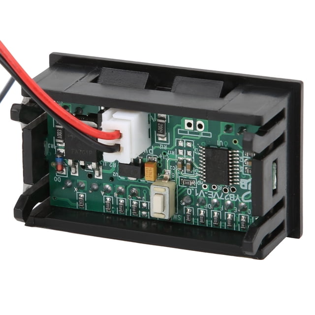 LED Digital Battery Monitor with Voltage & Capacity Display - High Precision ABS Tester for 12V/24V/48V/60V/72V/96V Lithium/Lead-Acid Batteries, Wide DC8-120V Range, Mini Size for Cars, Motorcycles,
