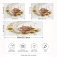 thumbnail image 4 of Dailycode Satin Pillow Case Standard Silk Pillow Cover for Hair and Skin Envelope Closure Highland Cattle Moon Sunflower 20"x26", 4 of 9