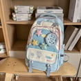 thumbnail image 5 of ibiyuan School Backpacks Korean Rainbow Cloud Lightweight Durable School Bag for Ages 5th 6th 8th 10th, Middle Elementary, High School, Campus, Vacation, 5 of 9