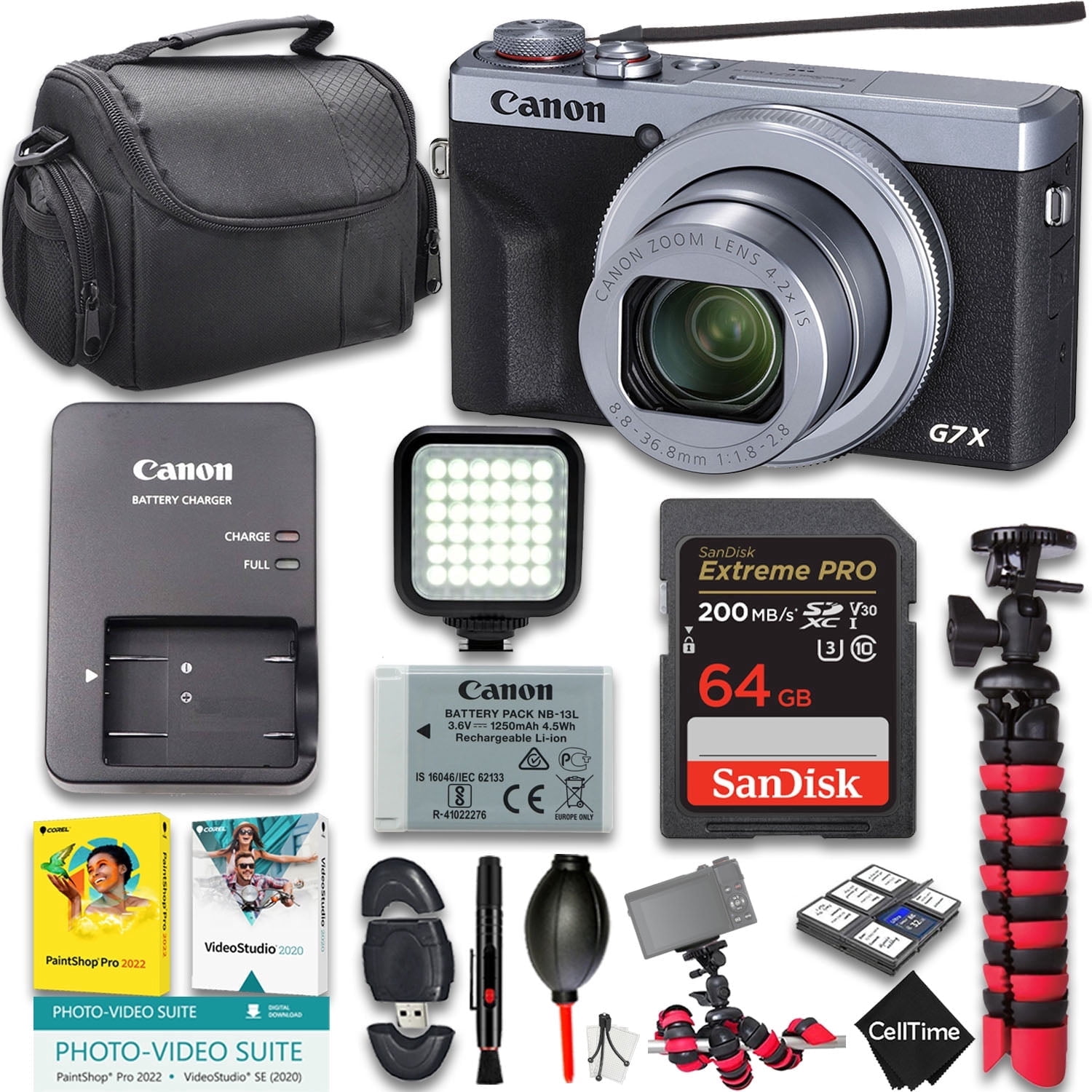 PowerShot G7X MarkⅢブラック　バッテリー2つ　付属品多数 Canon PowerShot G7 X Mark II with Flip Screen (Black