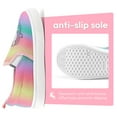 thumbnail image 4 of Bocca Girls Rainbow Unicorn Slip on Sneakers Kids Canvas Walking Shoes Size 11, 4 of 6