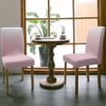 thumbnail image 4 of Sage Green Dining Chair Cover Set of 4,Stretch Chair Protectors Slipcover,Spandex Kitchen Chair Seat Back Cushion Slip Cover for Dining Room,Party,Hotel Abstract Gradient Minimalist Ombre Modern, 4 of 6