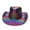 A, variant on Cowgirl Hat Shining Rainbow Hat Western Hat Dreamy Rainbow Knight Hat Photo Props for Stage Dancing Shows