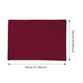 thumbnail image 4 of JUMNUYCUH Flannel Fleece Throw Blanket, Super Soft Cozy Thick Fluffy Blanket, Microfiber Lightweight Plush Fuzzy Blanket for Couch, Bed and Sofa, All Seasons, 20" x 28", Wine Red, 4 of 4