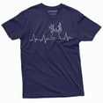 thumbnail image 4 of Mens Hunting Pulse T-Shirt Deer Hunt Heartbeat Camo Outdoors Camping Hobby Tee (3X-Large Military Green), 4 of 6