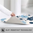 thumbnail image 4 of Elegant Floral 16x24 Flannel Bath Mat for Bathroom, Anti-Slip Backing Soft Bathroom Rug, Washable Water Absorbent Mat, 4 of 9