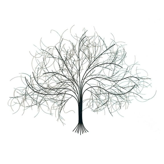 SIGNALS Black Tree Wall Art -  Handcrafted Metal Wall Art Decor, Wall Hanging Decor Sculpture