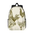thumbnail image 1 of Easygdp Chickens Mochila Ligera de 15 Pulgadas para Estudiantes, Mochila Cómoda para la Escuela y Viajes, Correas Ajustables, 1 of 6