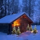 thumbnail image 4 of Decoraciones navideñas, adornos navideños, regalos navideños, luces solares LED de cuatro colores para el suelo del árbol de Navidad, decoración para exteriores, jardines navideños, césped, paisajes d, 4 of 9