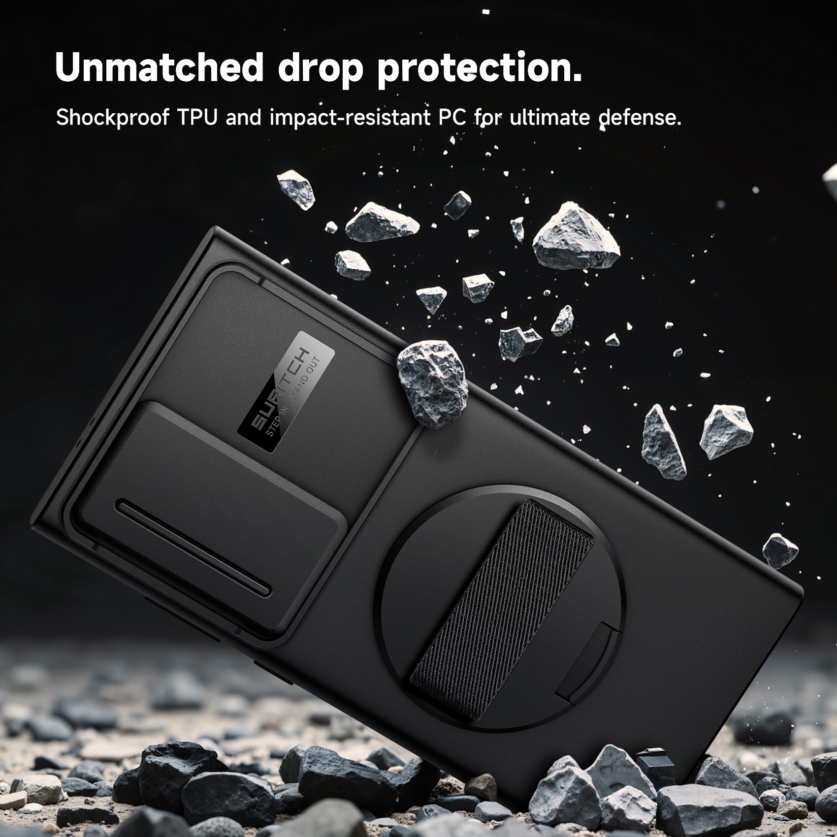 Suritch Samsung Galaxy S24 Ultra Case with 360° Grip Strap photo 6