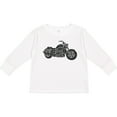 thumbnail image 3 of Inktastic Distressed Motorcycle Boys or Girls Long Sleeve Toddler T-Shirt, 3 of 5