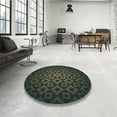 thumbnail image 4 of Ahgly Company Machine Washable Indoor Rectangle Transitional Midnight Gray Area Rugs, 5' x 7', 4 of 7