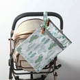 thumbnail image 7 of Baby Diaper Bag Dry&Wet Bag Nappy Organizer Pouches Waterproof with Two Zippered Pockets Reusable Stroller Hanging Bag, 7 of 7