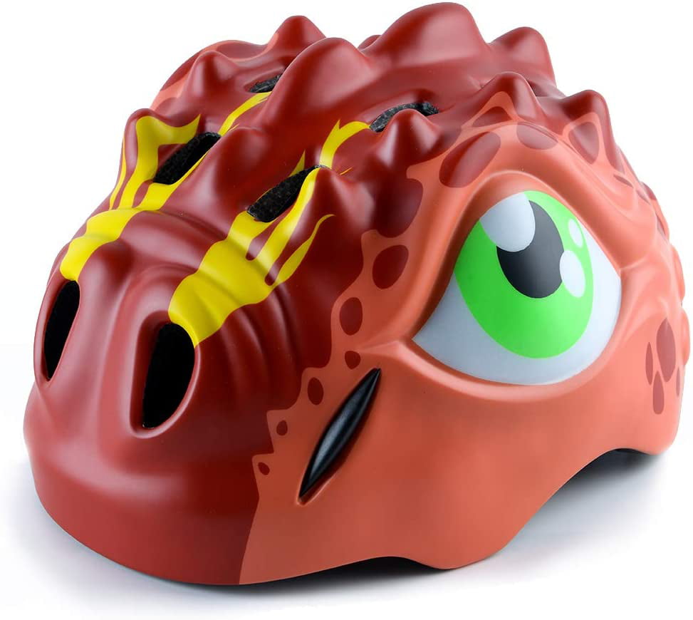 ÉSASAM 3D Design Dinosaur Infant/Toddler Bike Helmets For Kids Green 