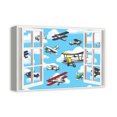 thumbnail image 2 of Creative Products Colorful Planes Window 12x18 Canvas Wall Art, 2 of 4