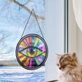 thumbnail image 5 of Pop Art Vibrant Evil Eye Ornament Sun Catcher Mountain Window Hanging, Suncatchers Lavender Wall Decor, for Women/Friends/Lover, 2025, 2025, Festive Home Accent, Memorable, 5 of 6