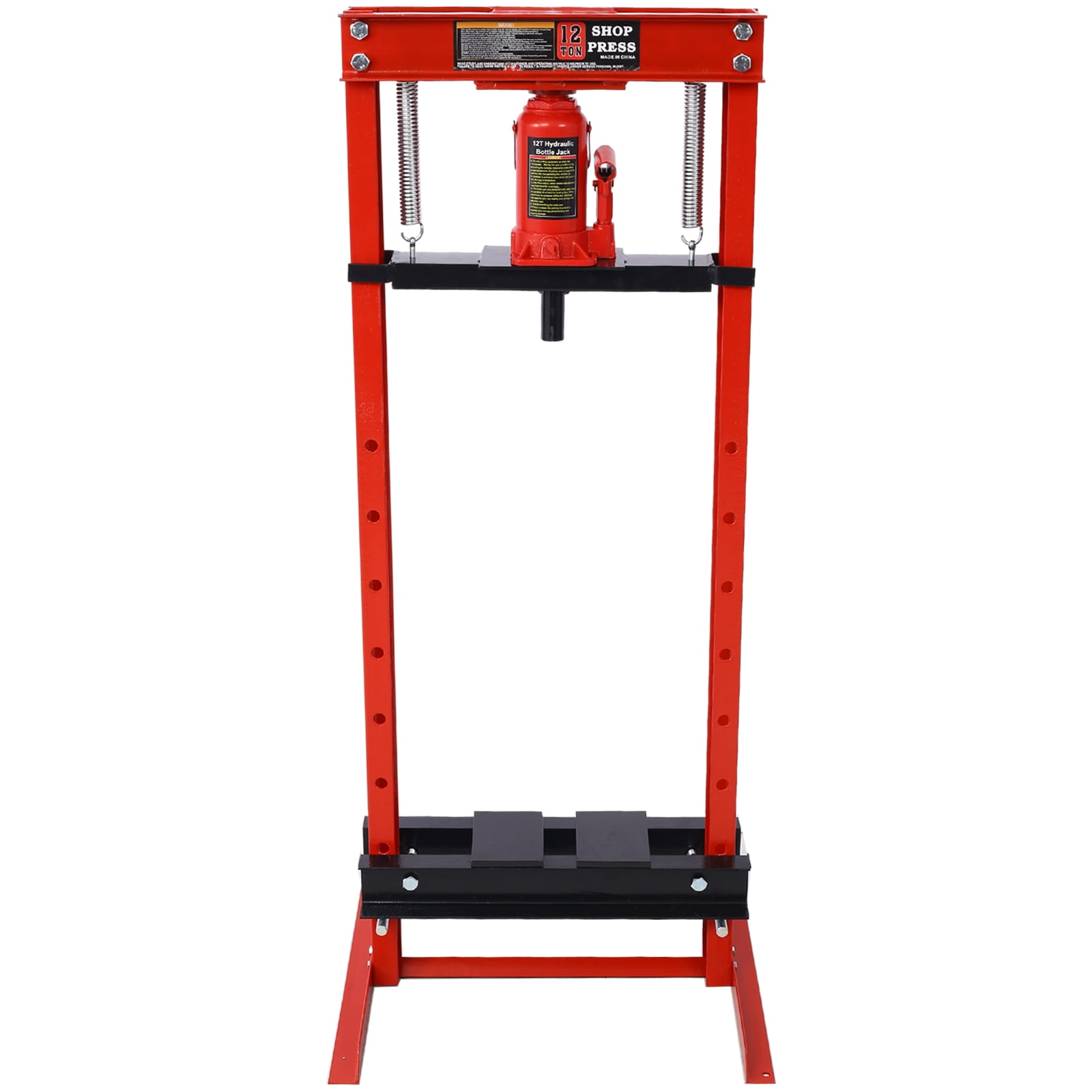 Big Red 12-Ton Low-Profile Shop Press with Stamping Plates