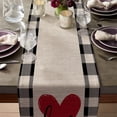 thumbnail image 4 of Bandera de Mesa Colorida para San Valentín, Restaurante, Sala de Estar, Decoración de Mesa, Ambiente de Aniversario de Boda, Cuatro Tamaños Disponibles., 4 of 7