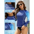 thumbnail image 3 of Women's Rash Guard UPF 50 Long Sleeve Swim Shirts Rashguard Top, 3 of 7