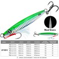 thumbnail image 2 of Señuelo para Pesca Vertical Metal Cebo Duro Artificial Curricán Jigging Trucha () Verde, 2 of 3