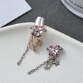 thumbnail image 2 of dianhelloya Heart Chain Nail Art Jewelry Nail Art Rhinestones with Heart Chain Tassel Chain Crooked Heart Alloy Jewelry Star Pendant Silver Chain for Beautiful, 2 of 6
