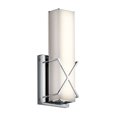 thumbnail image 7 of Steel 1 Light Wall Sconce in Modern Style with Satin Etched White Glass-12 inches H X 4.5 inches W-Matte Black Finish Bailey Street Home, 7 of 7