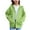 Green, variant on FAIWAD Girls Zip Up Hoodie Kids Trendy Oversized Long Sleeve Sweatshirt Cute Ear Casual Athletic Pockets Outwear 5-15 Years