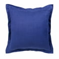 thumbnail image 5 of Estonia Hand-Woven Solid Linen Throw Pillow, Navy, 20" x 20", Count per Pack 1, 5 of 7