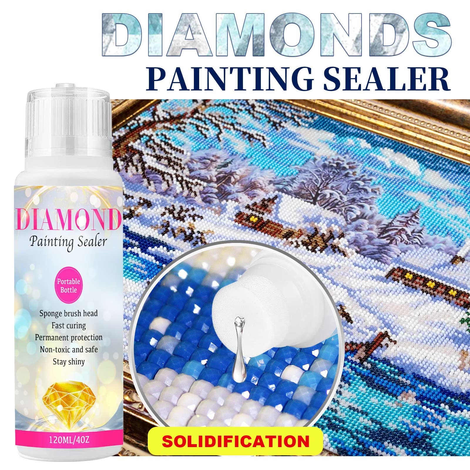 Distracted by Diamonds brand Diamond Painting Sealer CRYSTAL CLEAR