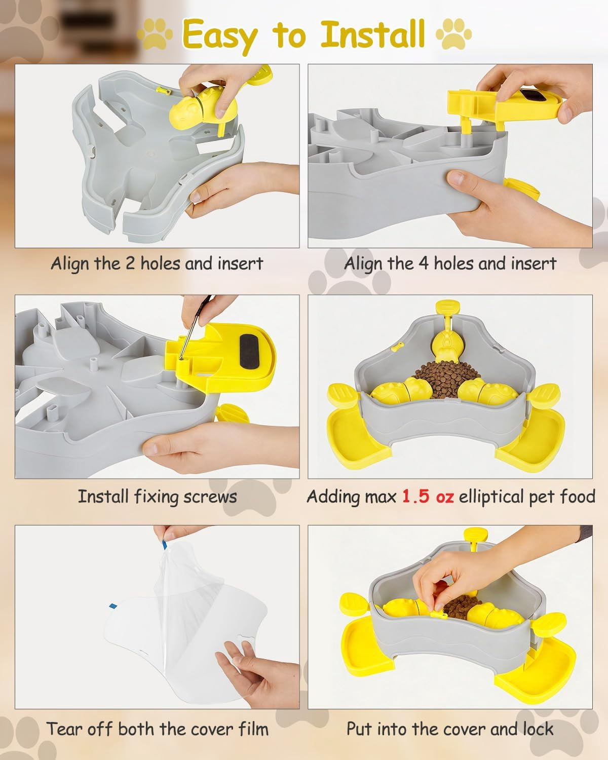 3-in-1 Press-Type Dog Treat Dispenser Puzzle Toy with No-Slip Slow Feeder for Interactive Brain Training and Enrichment for Smart Dogs and Cats, 3 Color Options