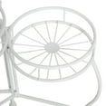 thumbnail image 5 of DecMode 19" x 18" x 21" 3 Tier White Metal Starburst Plantstand, 5 of 9