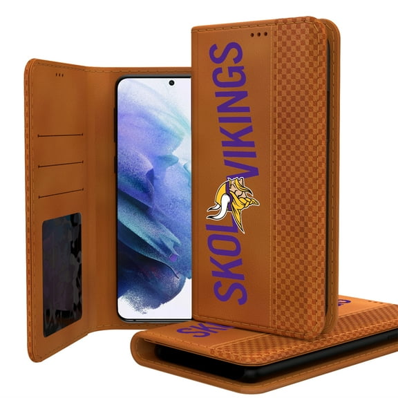 Keyscaper Brown Minnesota Vikings Galaxy Folio Case