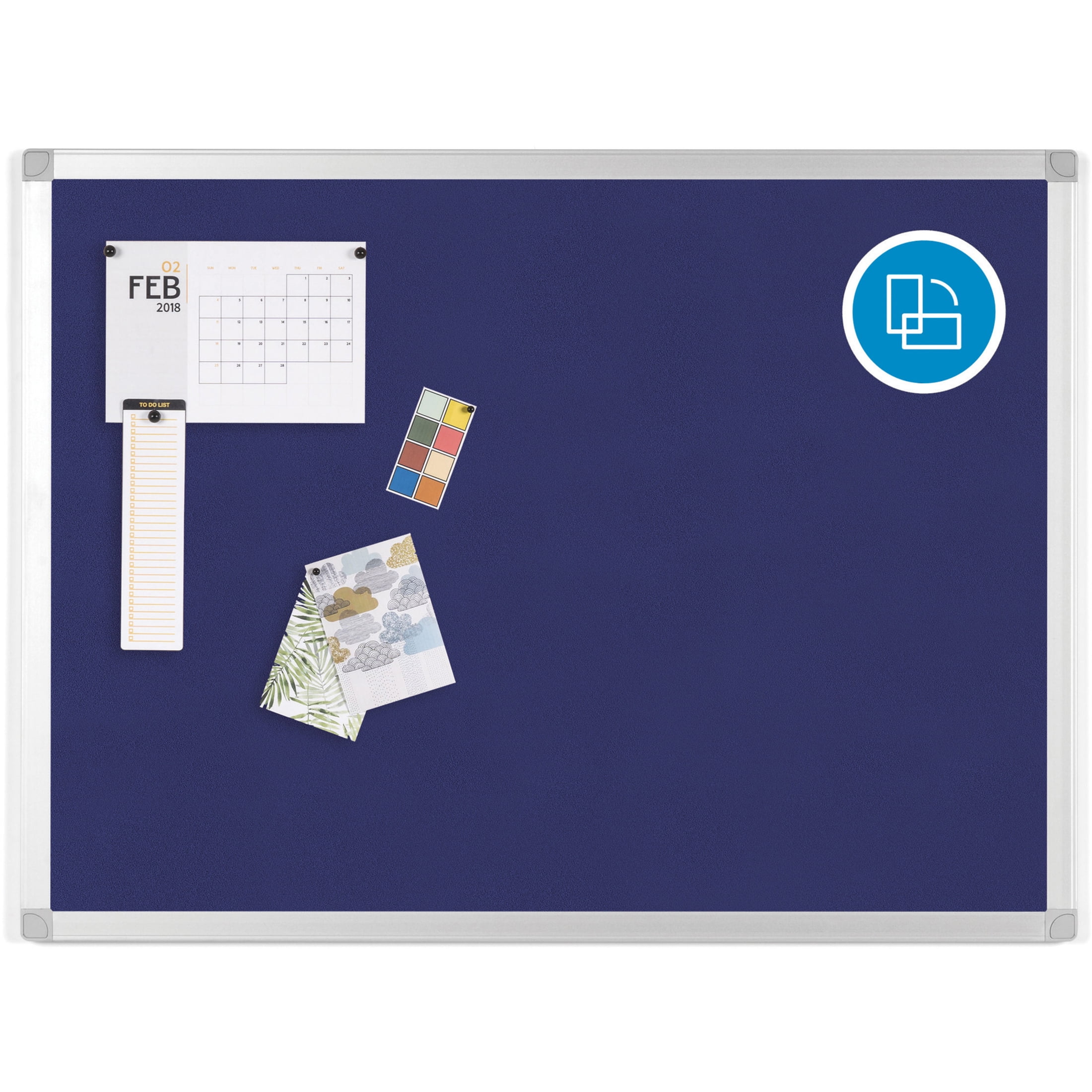 Bi-silque, BVCFA05439214, Ayda Fabric 36"W Bulletin Board, 1 Each