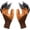 Brown, variant on Claw Gardening Gloves for Planting, Garden Glove Claws for Women