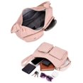 thumbnail image 4 of Gustave Nylon Crossbody Bag for Women Lightweight Water‑Resistant Travel Purse Shoulder Messenger Handbag with Anti Theft Pocket - Pink, 4 of 8