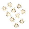 thumbnail image 4 of Cuentas de flores de colores, 10 piezas de cuentas de flores, lindas cuentas de parte posterior plana, mini flores de resina, diseño de última generación, 4 of 14